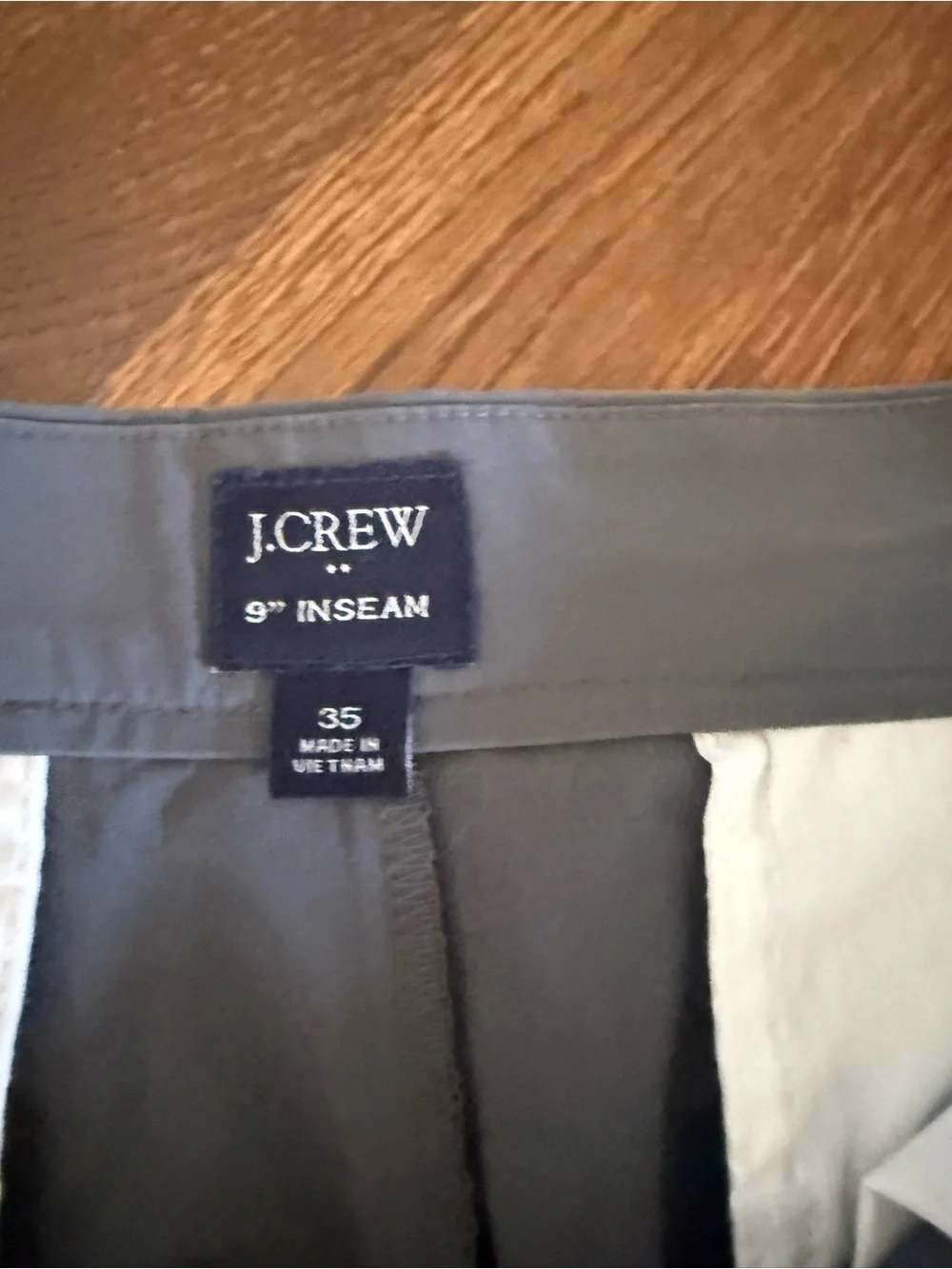 J. Crew Men's Flat-Front Shorts- Grey